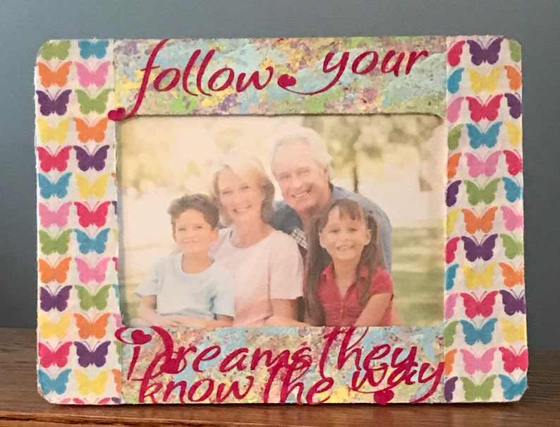 Beautifully Designed Photo Frame Photo Frame 4 x 6 Frames Follow Your Dreams they know the Way Photo Frames Frame Frames Decorative