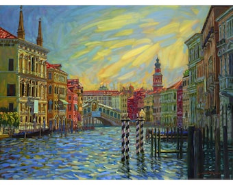 Grand Canal Sun, Venice (Fine Art Giclée Print)