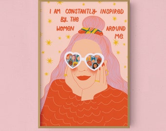 Inspiring Women Art Print | Feminist Art Print | Strong Women Print