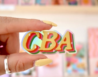 CBA Sticker | Sticker for Laptop | Holographic Sticker