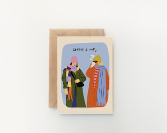 Coffee & Yap | Galentines Card
