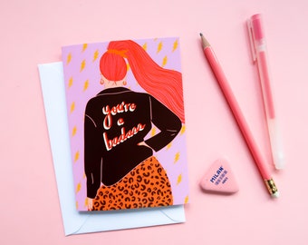 Você é foda | Cartão de Galentine