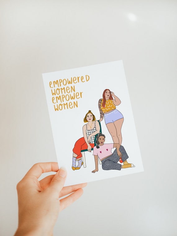MIX AND MATCH 4er Set illustrierte Postkarten Geschenk für Sie Kunstdruck  feministische Kunst Geschenk für Freundin feministische Postkarte -   Österreich