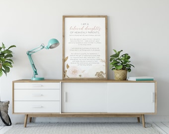 New Young Women Theme PRINTABLE / Updated YW Theme / LDS / Pretty Lettering with Pink and Gold Accent