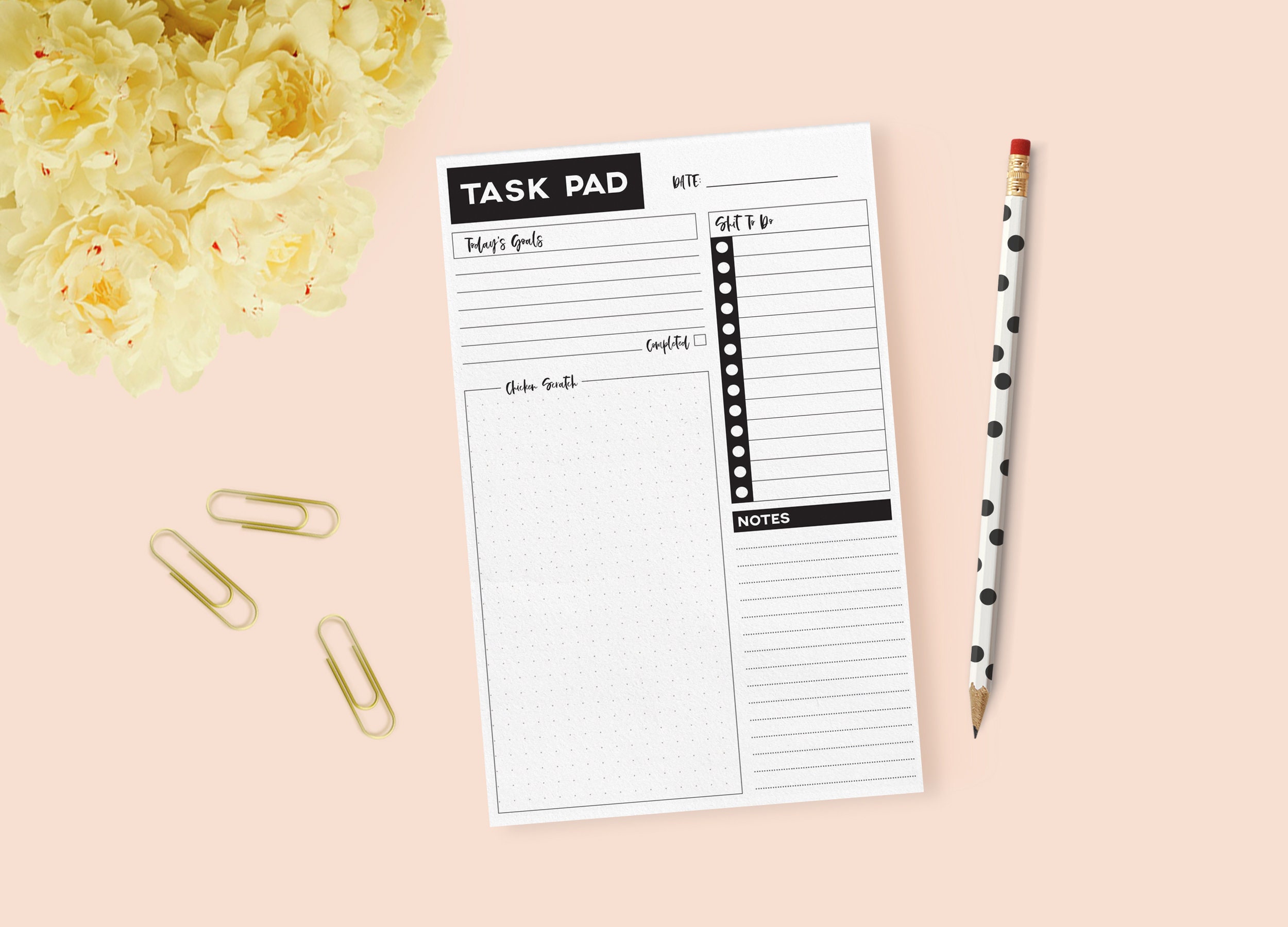 Task Pad Multi Use Notepad Etsy