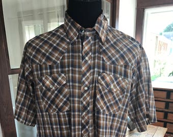 Vintage 1970's Cowboy The Western Shirt