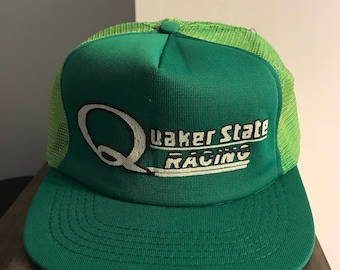 Vintage 1990’s Quaker State Raceing Snap Back Trucker Hat