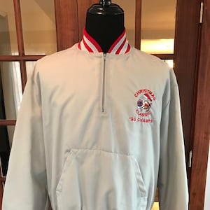 Vintage 1990’s Basketball Warm Up Jacket Lightweight Half Zipper Top
