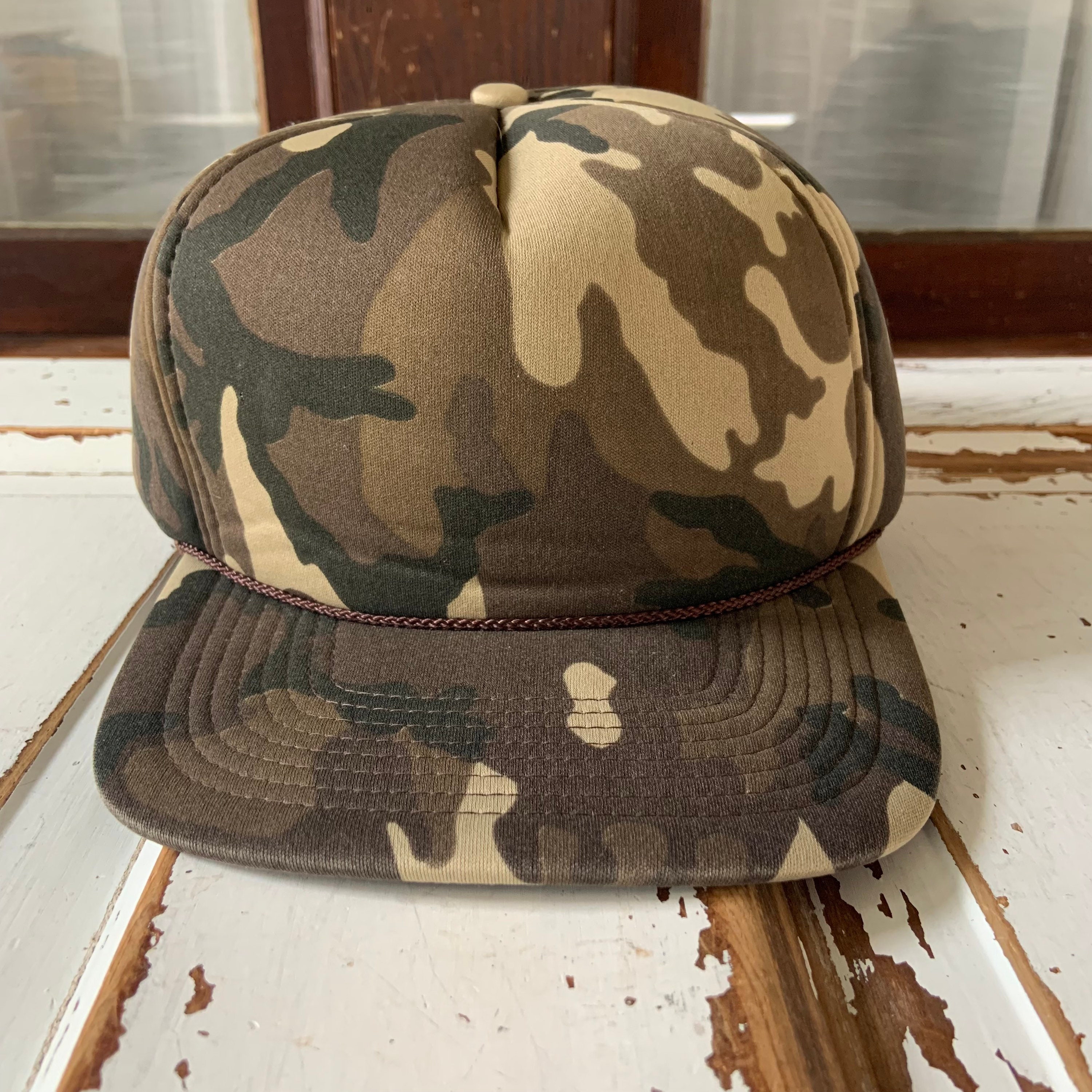 帽子 SOLsoonerorlaterPLATEAU (CAMO) cap Vintage 1990's San Sun Camo Hat Snapback Truckers Cap - Etsy