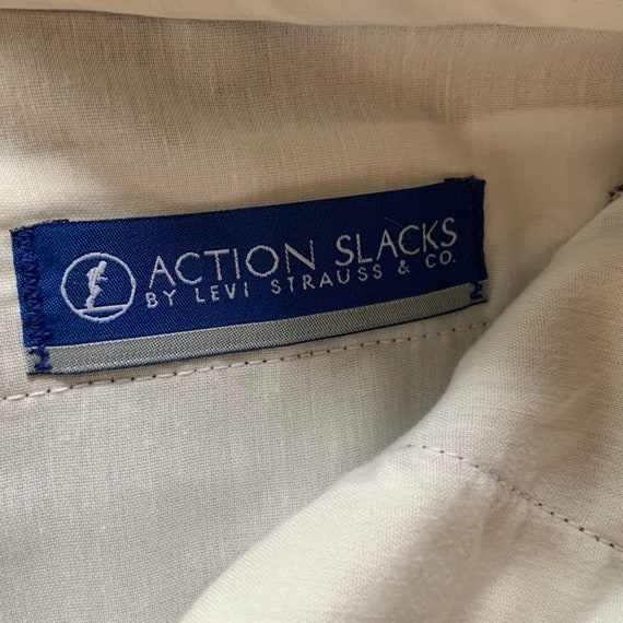 Vintage 1980’s or 1990’s Levi’s ACTION SLACKS Pol… - image 8