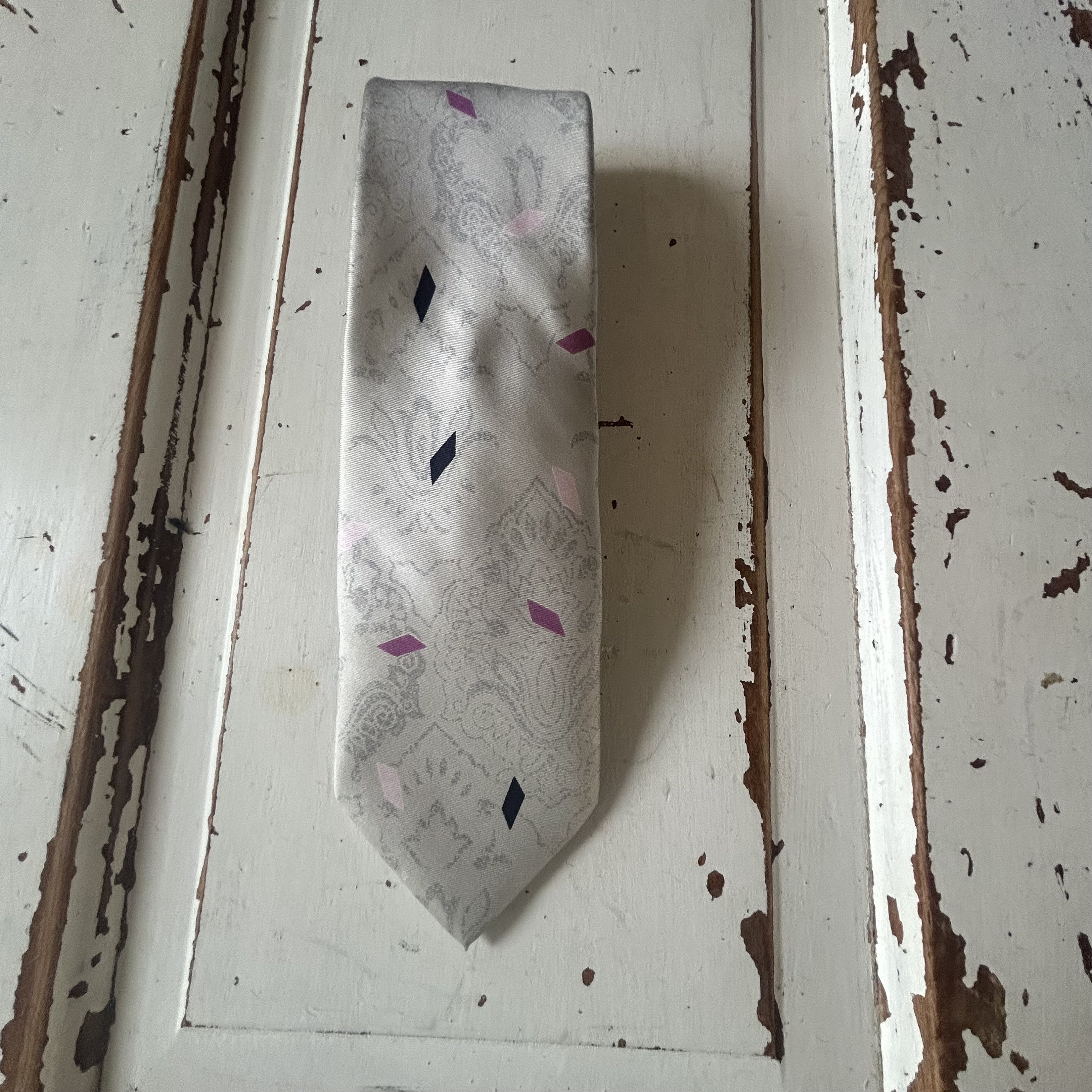 Paco Rabanne Vintage 1980's or 1990's Silk Neck Tie Paris
