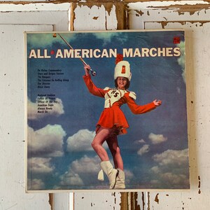 Vintage 1957 All American Marches Vinyl Album