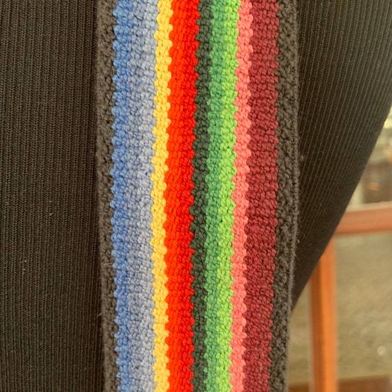 Vintage 1980’s Rainbow Colorful Suspenders - image 5