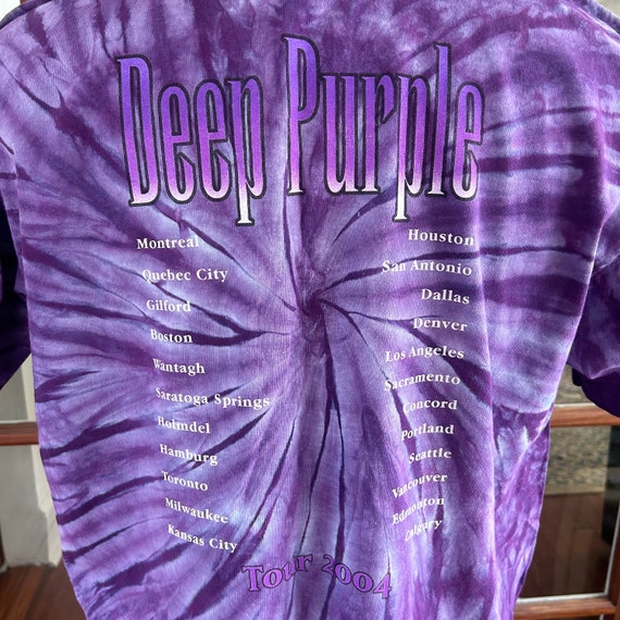 Vintage Deep Purple 2004 Tour Beautiful Purple Ti… - image 5