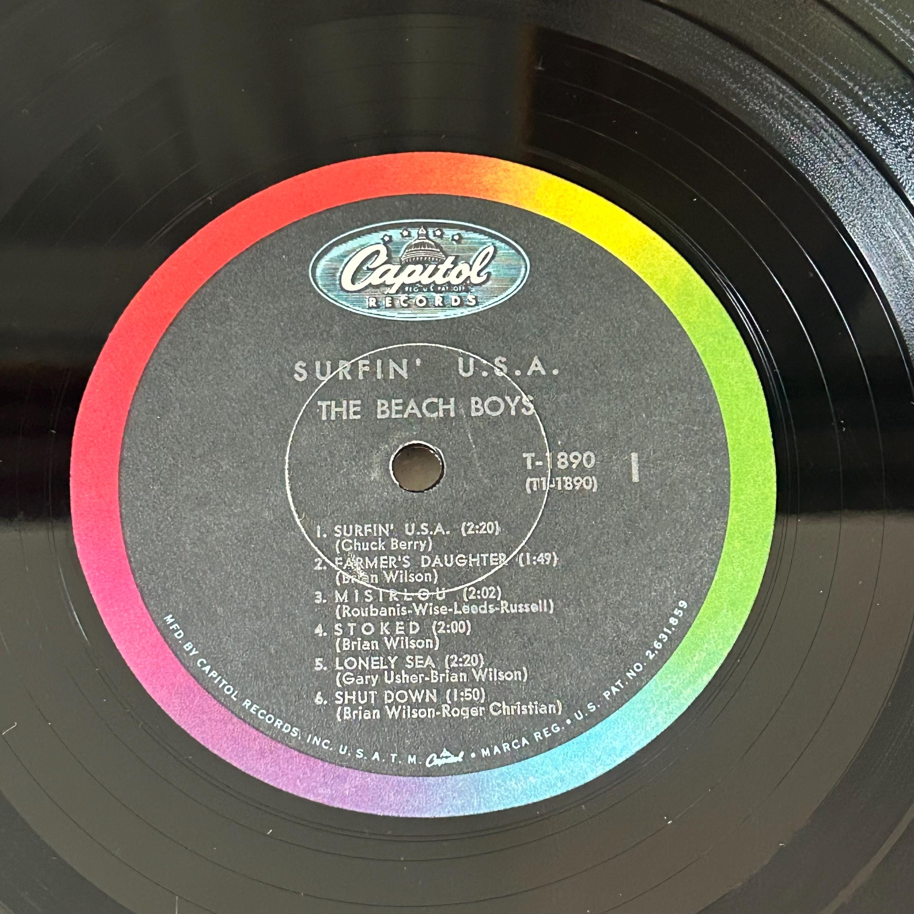 1963 the BEACH BOYS Surfin Usa LP Capitol Records Vinyl Album No