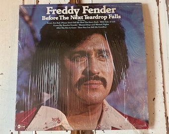 Vintage 1974 / 1975 Freddy Fender Before The Next Teardrop Falls Vinyl Record