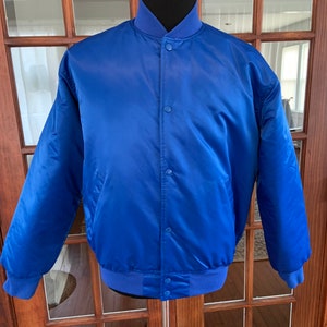 Vintage 1990s Satiny Quilted Bomber Jacket image 1