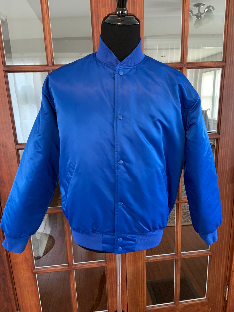 Vintage 1990s Satiny Quilted Bomber Jacket image 1
