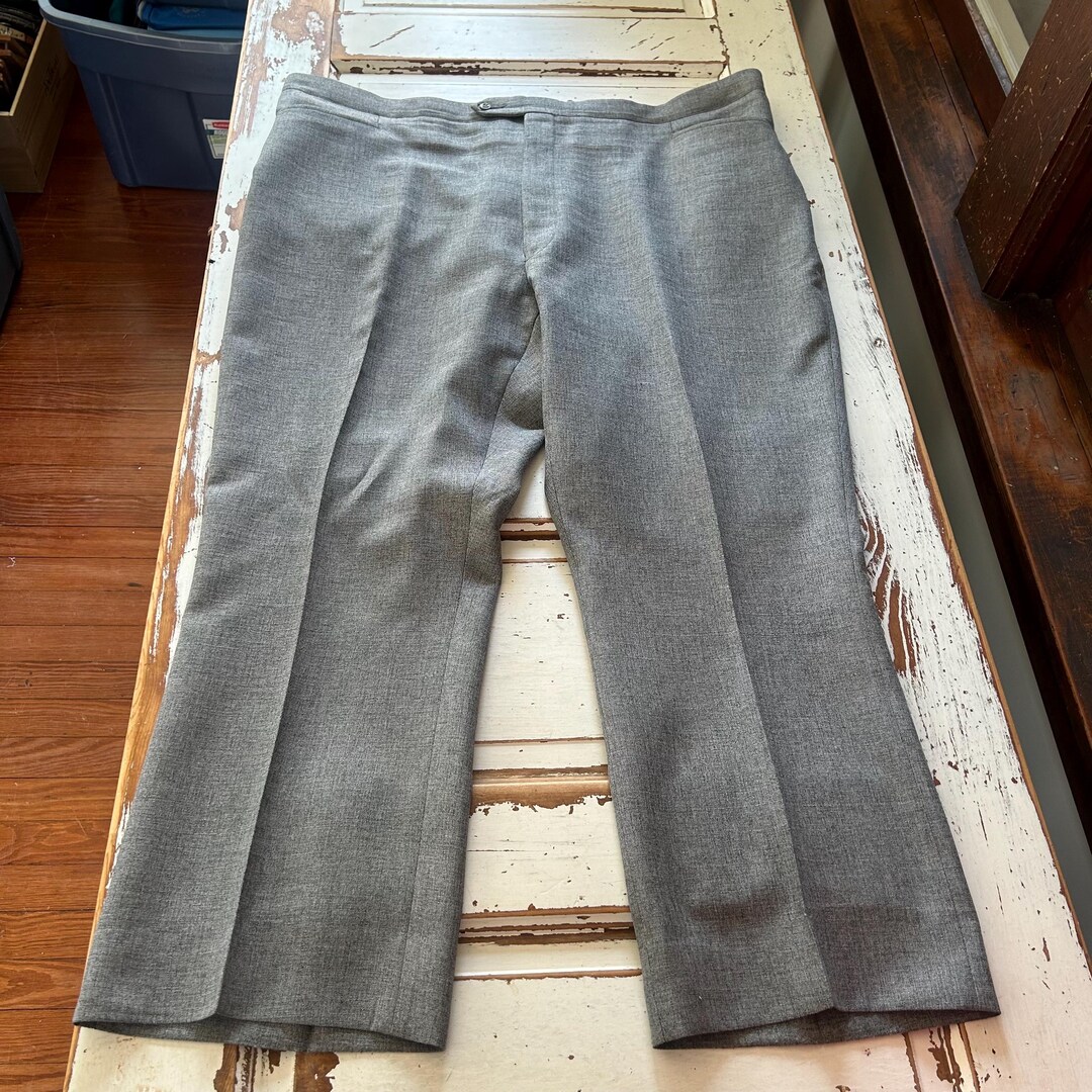 Vintage 80s-90'S SANSABELT Men's Slacks, Size W32 unclear Beige type Vintage Second Hand