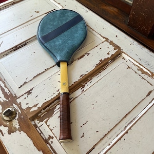 Vintage Wooden Tennis Racket With Cover 1980’s