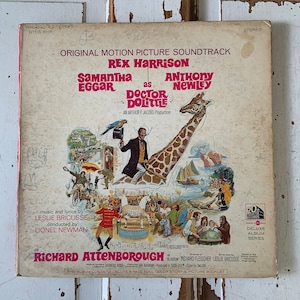 Vintage 1967 Vinyl Album Doctor Dolittle
