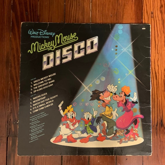 Vintage 1979 Disney Mickey Mouse Disco Vinyl Album - Etsy