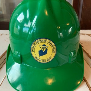 Vintage 1995 Office Of a Emergency Management Plastic Safety Helmet