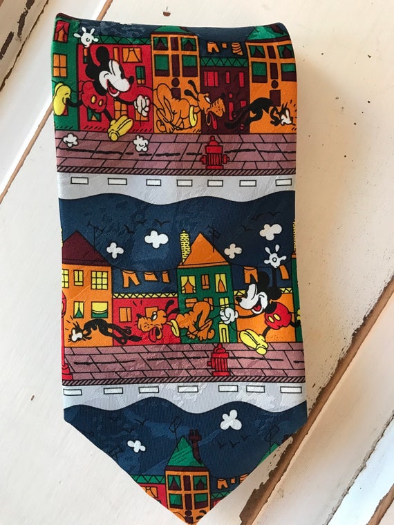 Vintage 1990’s Mickey Mouse Disney Neck Tie - image 1