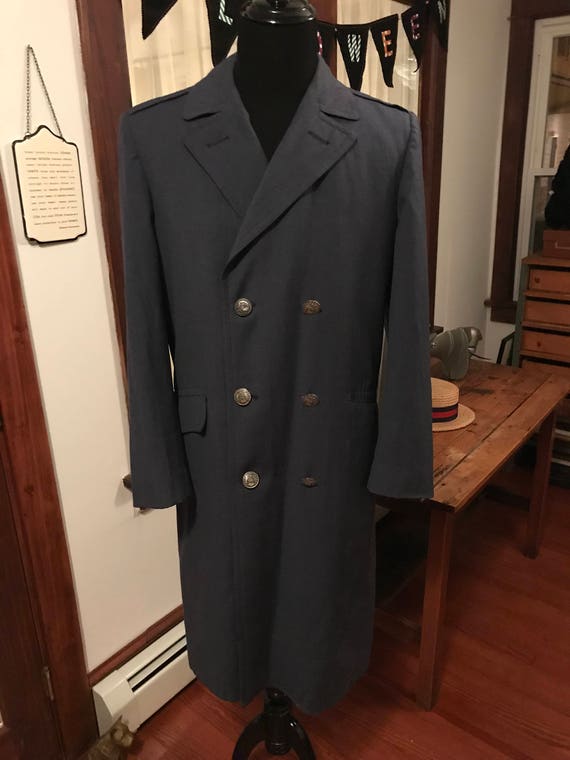 Vintage 1950’s US AirForce Wool Overcoat Korean W… - image 1