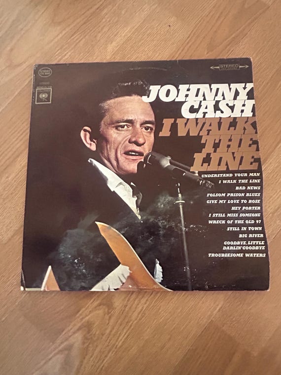 Johnny Cash I Walk the Line Vinyl LP Stereo Album 1964 Columbia
