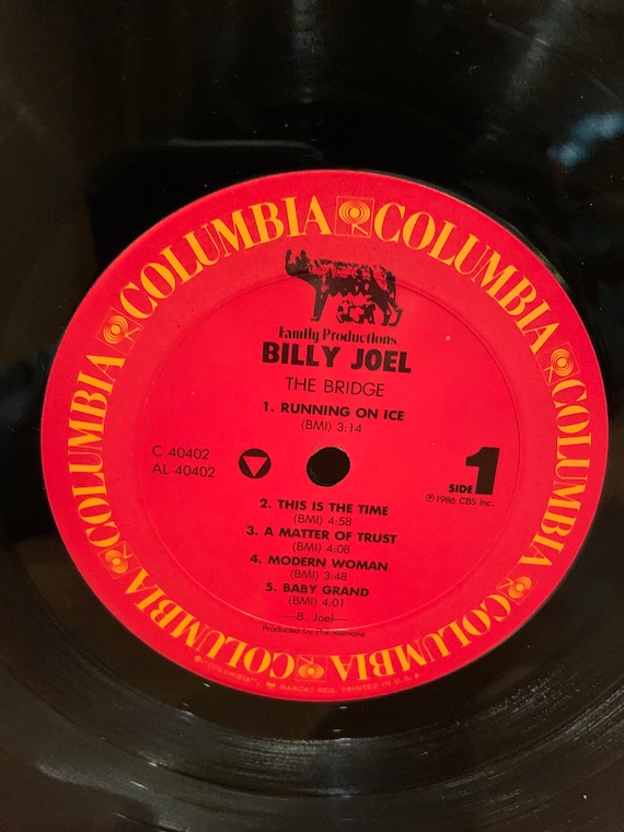 Vintage 1986 Billy Joel Album the Bridge Album - Etsy