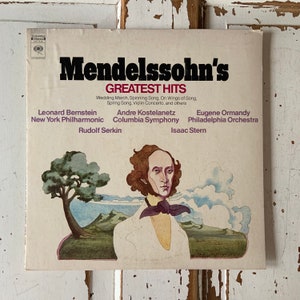 Vintage 1970’s Vinyl Album Mendelssohn-Bartholdy - Mendelsohn’s Greatest Hits - Columbia Masterworks
