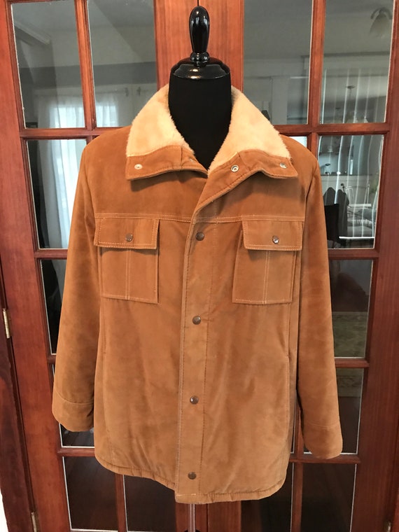 Vintage 1970’s JC Penny Suede Fur Collar Jacket Co