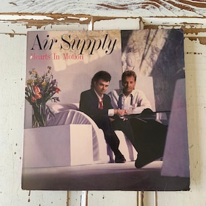 Vintage 1986 Vinyl Album Air Supply Hearts In Motion