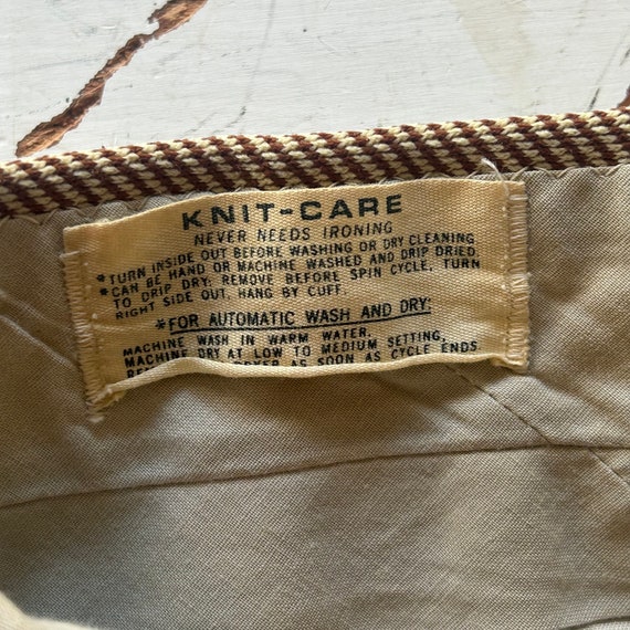 Vintage 1960's 1970's Knit Bell Bottom Pants - image 7