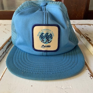 Vintage 1980&#39;s Geallieerde WaterBehandeling Team Snap Back Baseball Trucker Hat
