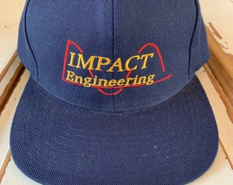 Vintage 1990’s Impact Engineering New Old Stock SnapBack Baseball Hat