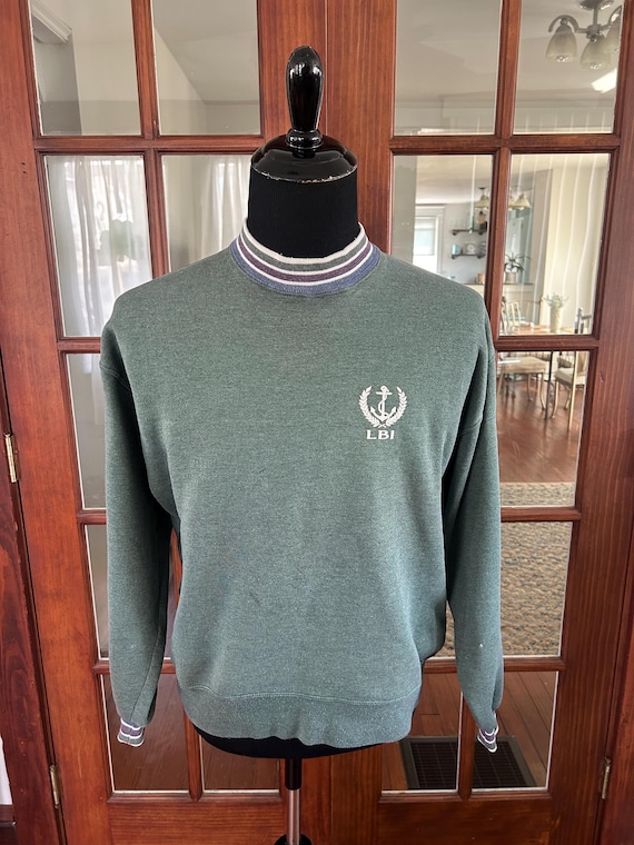 Vintage LBI Long Beach Island Jerzees 1980's 1990's Sweatshirt