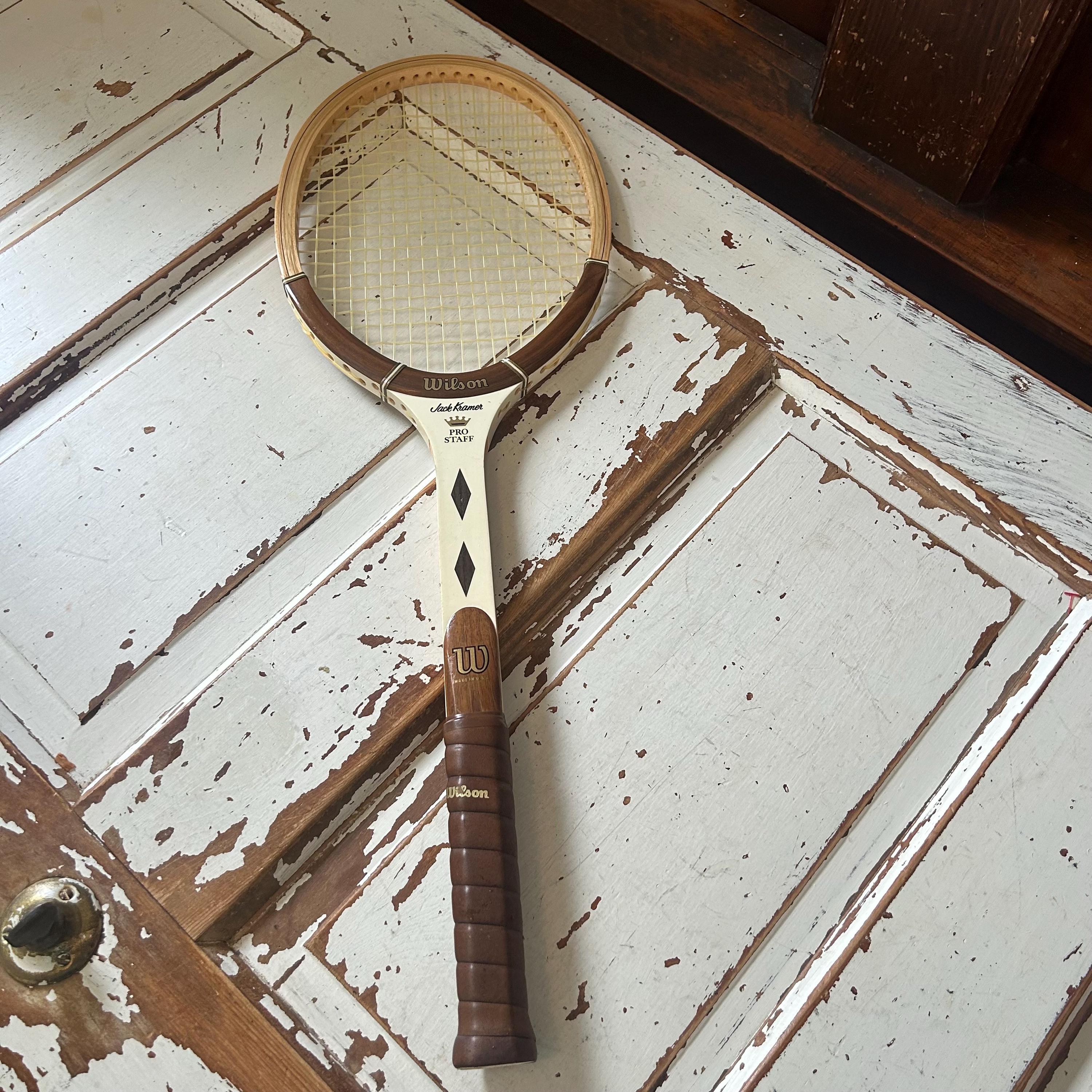 Vintage Authentic Wilson Racket Jack Kramer Pro Staff W Cover. NOS