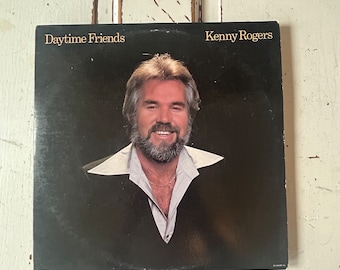 Vintage 1977 Vinyl Album Kenny Rogers Daytime Friends