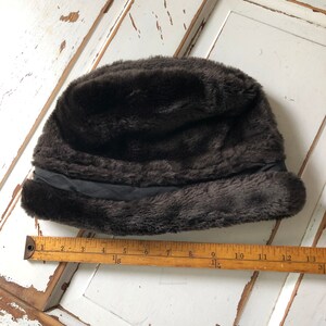 Vintage 1960s Russian Style Faux Fur Hat image 4