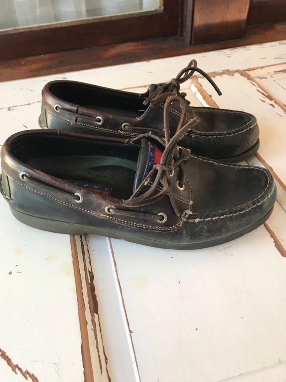 Vintage 1990’s Tommy Hifger Men’s Leather Shoes - image 2