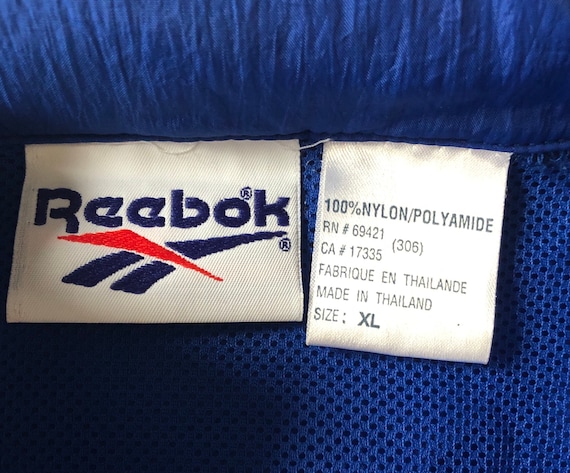 Vintage 1990’s Reebok Warmup Track Windbreaker Ja… - image 8