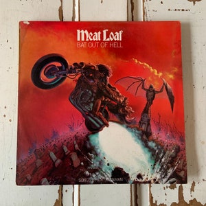 Vintage 1977 Meat Loaf Bat Out Of Hell Vinyl album