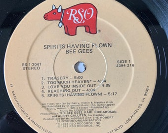 Vintage Album Bee Gees - Spirits Having Flown Vinyl 1979 Album - Etsy