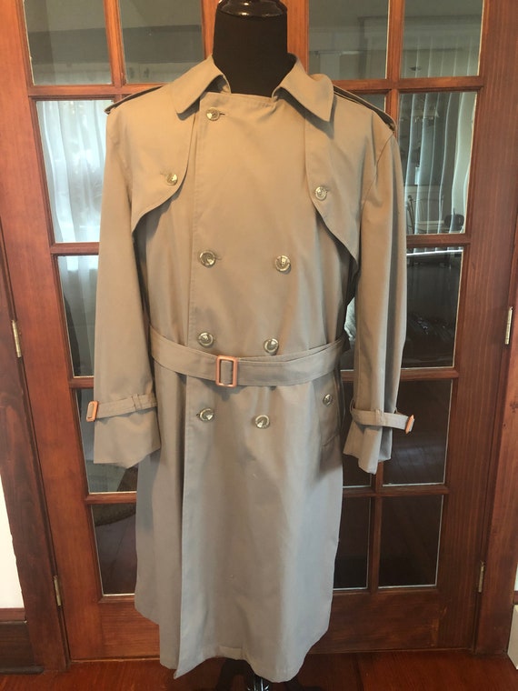 Vintage 1970’s or 1980’s Towncraft Lined Trench Co
