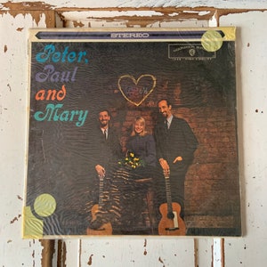 Vintage Peter, Paul And Mary Self Titled 1962 Lp Vinyl Record