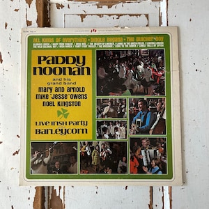 Vintage 1970 Vinyl Album Paddy Noonan Band&#39;s &#39;Live Irish Party&#39; LP