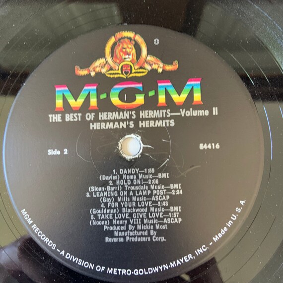 Vintage 1966 Vinyl Album the Best of Herman's Hermits Volume 2 - Etsy