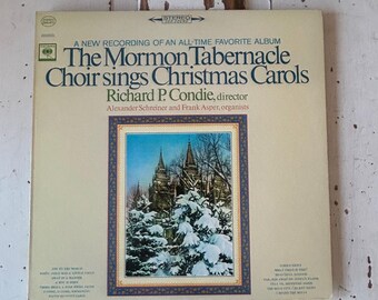 Vintage Mormon Tabernacle Choir Sings Christmas Carols 1965 LP Columbia